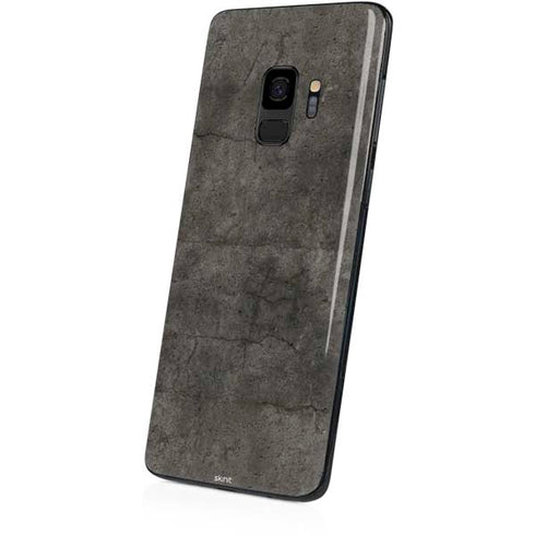 Dark Iron Grey Concrete Galaxy S9 Skin